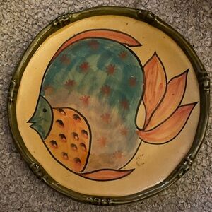 Italicars hand painted plate